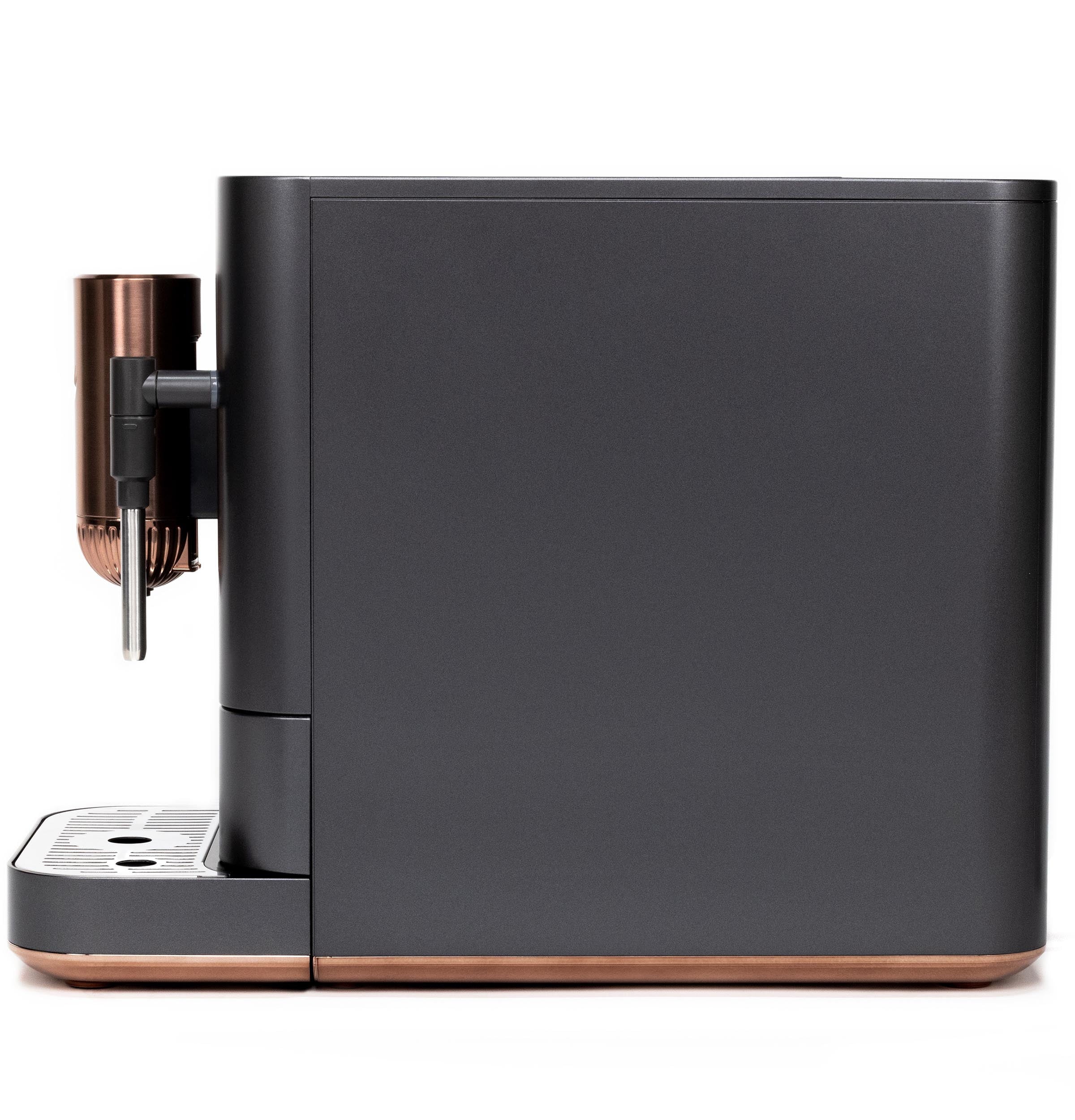 Café Affetto Automatic Espresso Machine + Milk Frother | Built-In & Adjustable Espresso Bean Grinder | One-Touch Brew in 90 Seconds | Matte Black, 1.2 Liter, (C7CEBBS3RD3)
