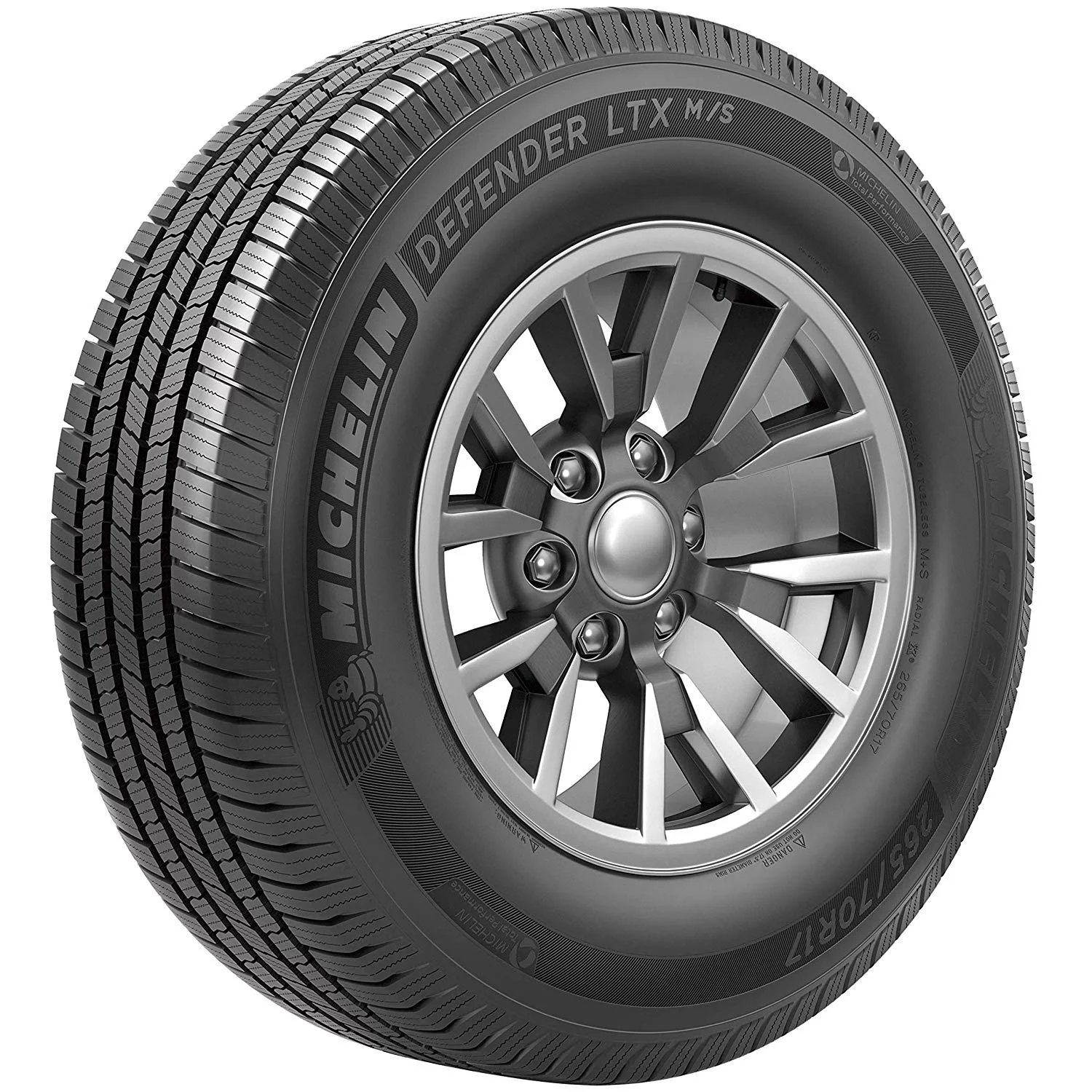 Michelin Defender LTX M/S All Season 275/65R18 116T Light Truck Tire Fits: 2015-23 Ford F-150 Lariat, 2019-23 Chevrolet Silverado 1500 LT Trail Boss