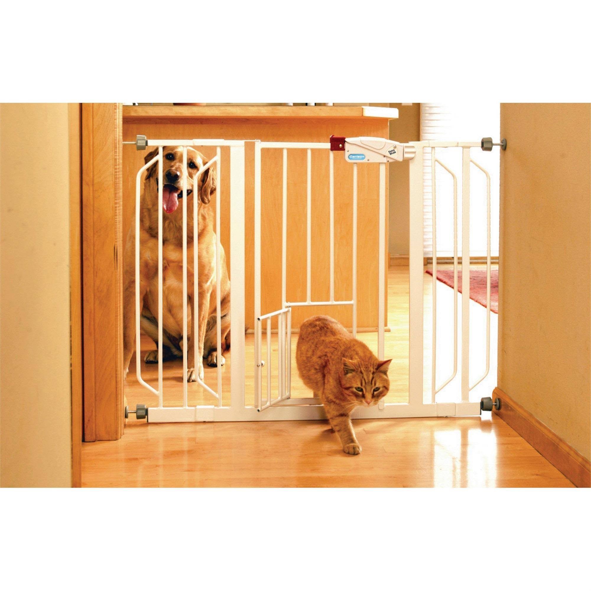 Carlson Pet Extra Wide Walk-Thru Pet Gate with Pet Door