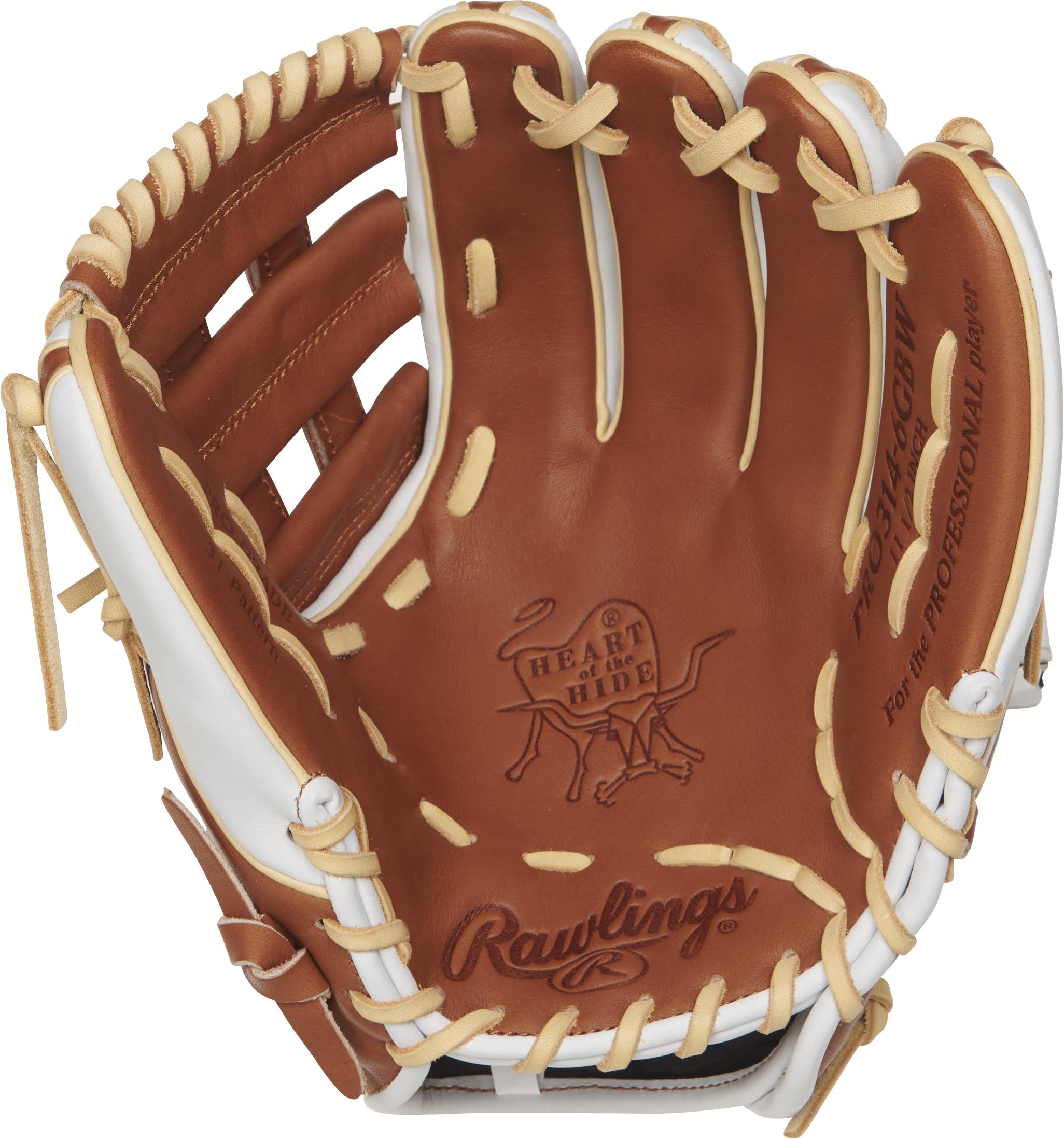 Rawlings PRO314-6GBW Heart of The Hide 11.5 inch Baseball Glove