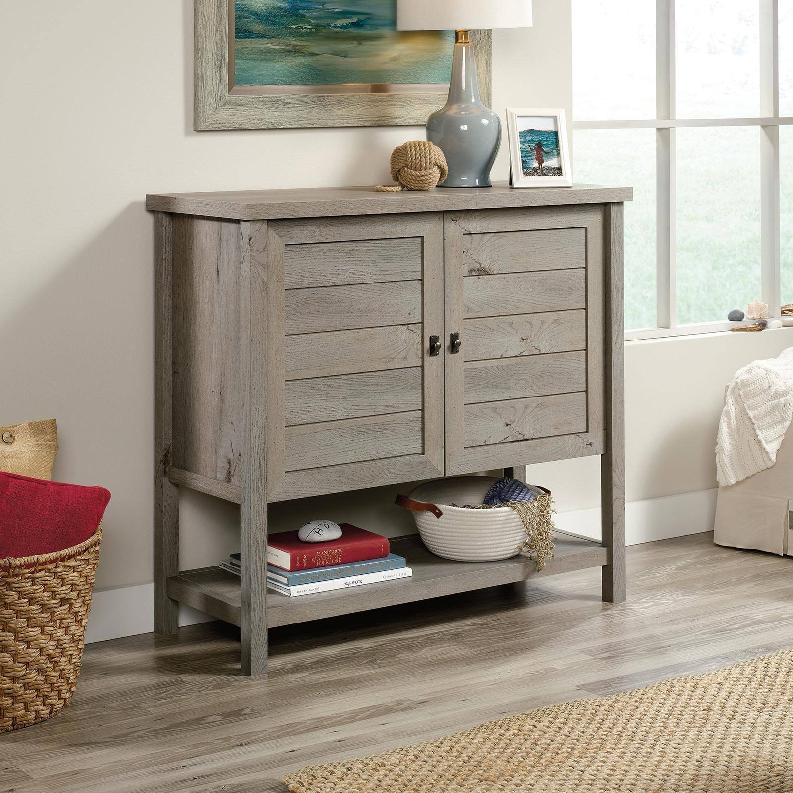 Sauder Cottage Road Console Table, Mystic Oak