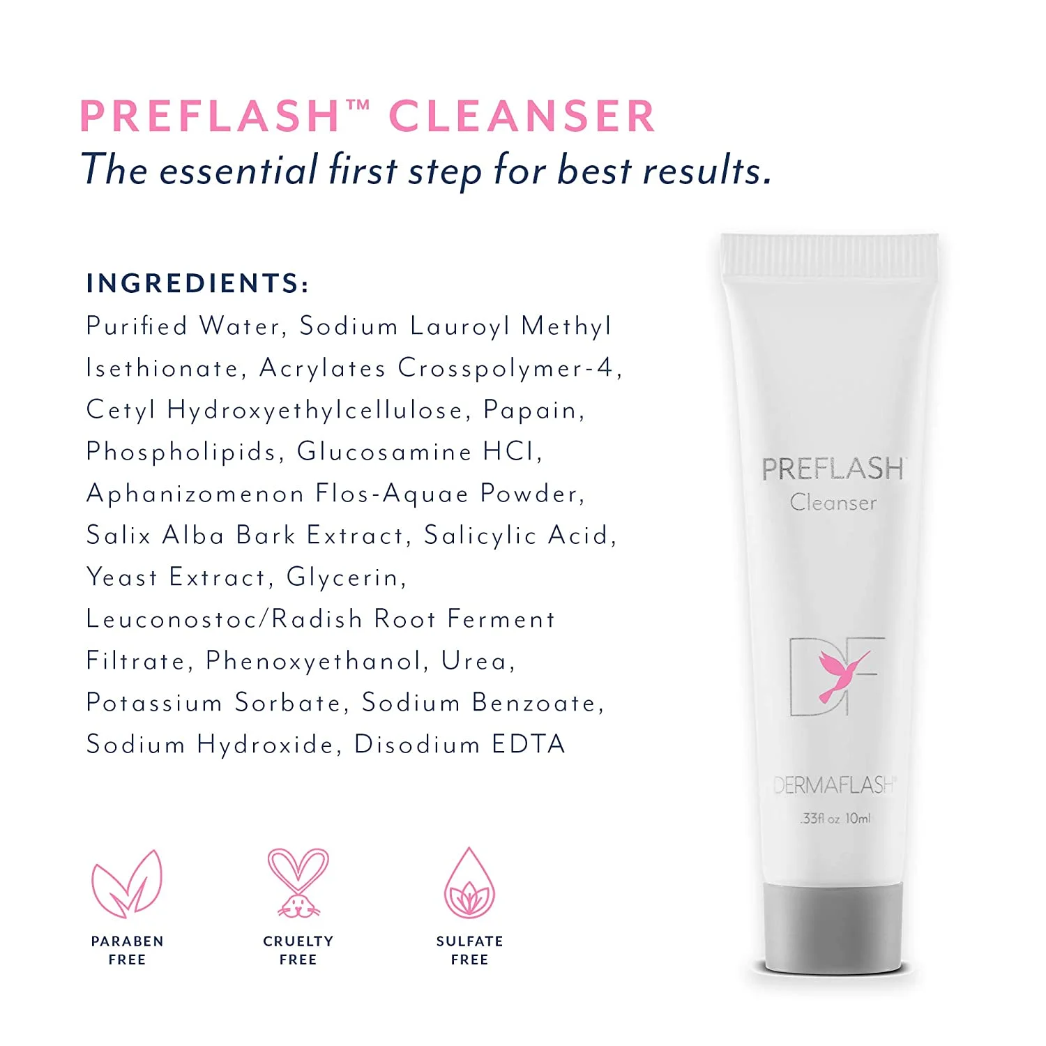 DERMAFLASH LUXE Device Exfoliating, Hair Removal (Icy Pink)