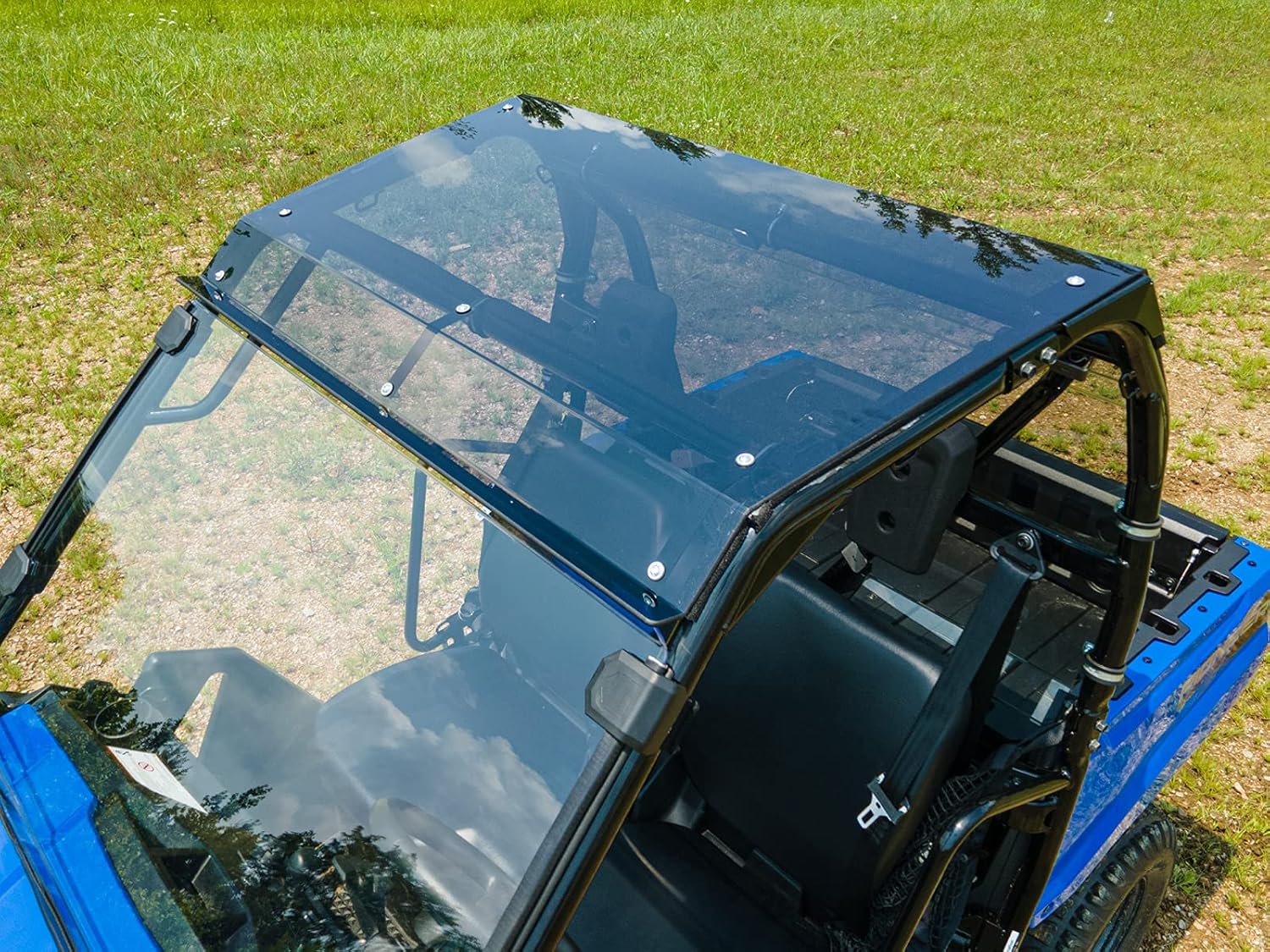 SuperATV Dark Tinted Roof for 2021+ Honda Pioneer 520 | 1/4 Polycarbonate Roof | Full Visibility and Awareness | Pioneer Roof Protects from Sun, Rain, and Debris! | Made in the USA!