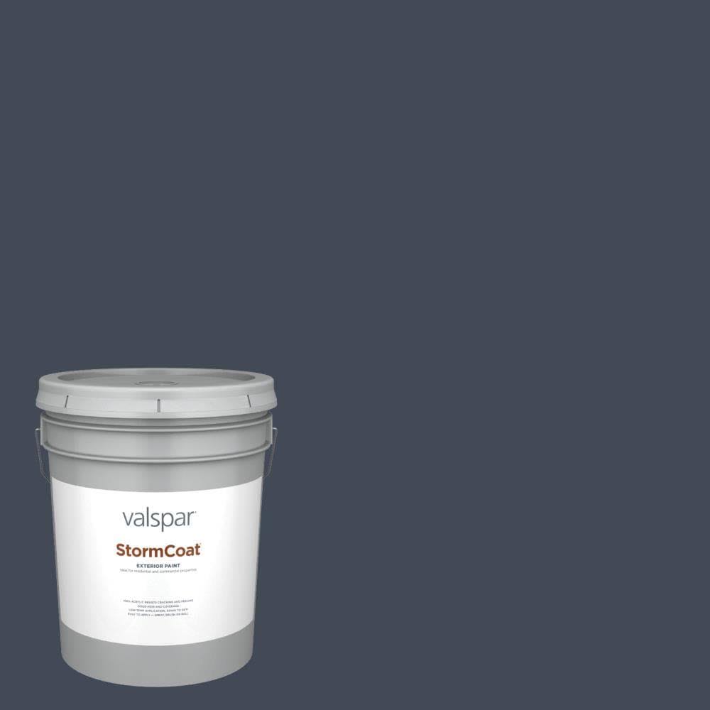 Valspar Pro Storm Coat Satin Royal Navy 4011-4 Exterior Paint (5-Gallon) | 4011-4-147421