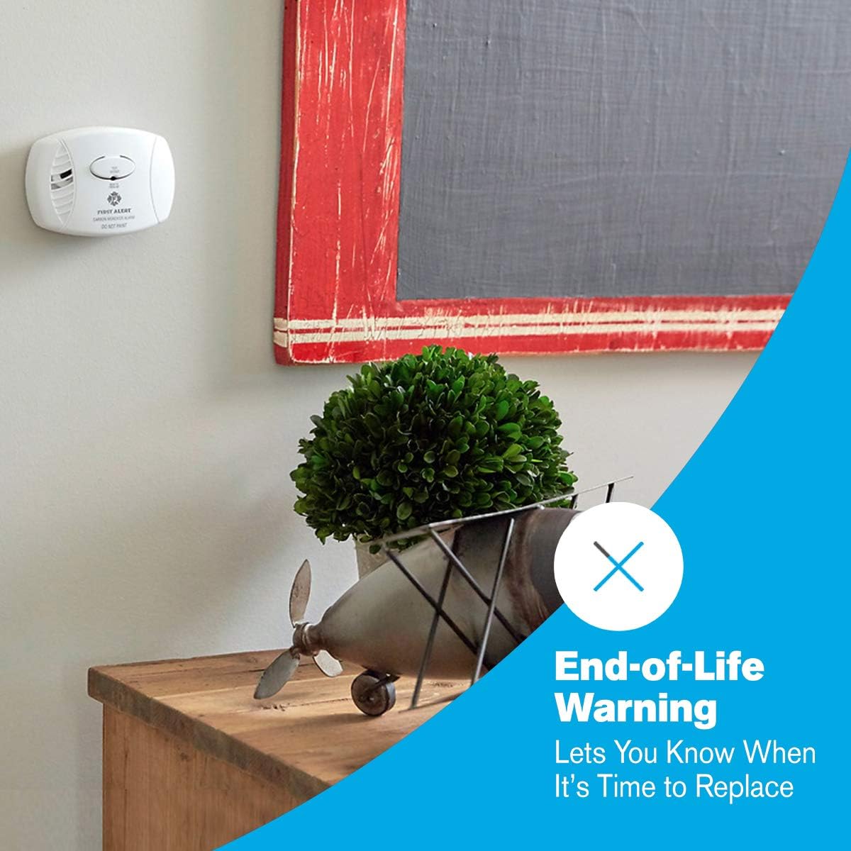 FIRST ALERT CO400-3 Carbon Monoxide Detector, Battery Operated, White , 3-Pack -CO400-3