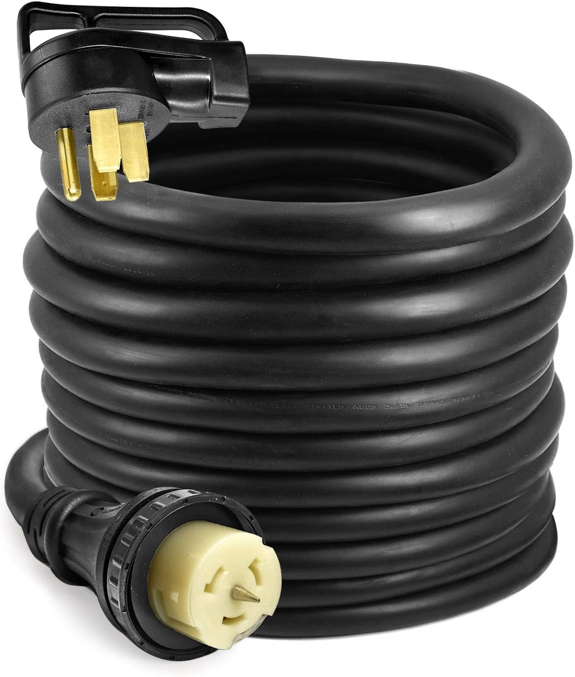 HZXVOGEN Power Extension Cord Welder Extension Adapter 50A 25FT 6-50R Female 6-50P Male Prong Heavy Duty Electric Extension Wire Generator Arc Stick MMA MIG TIG Welding Machine Cable-25FT