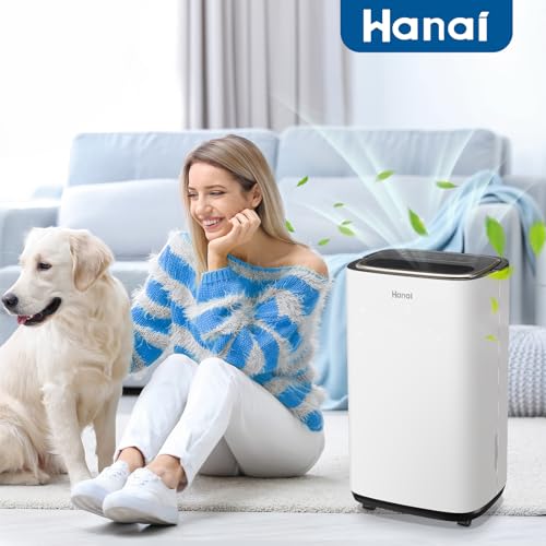 Dehumidifier for Home & Basement Small Dehumidifiers with Drain Hose for Medium to Large Room