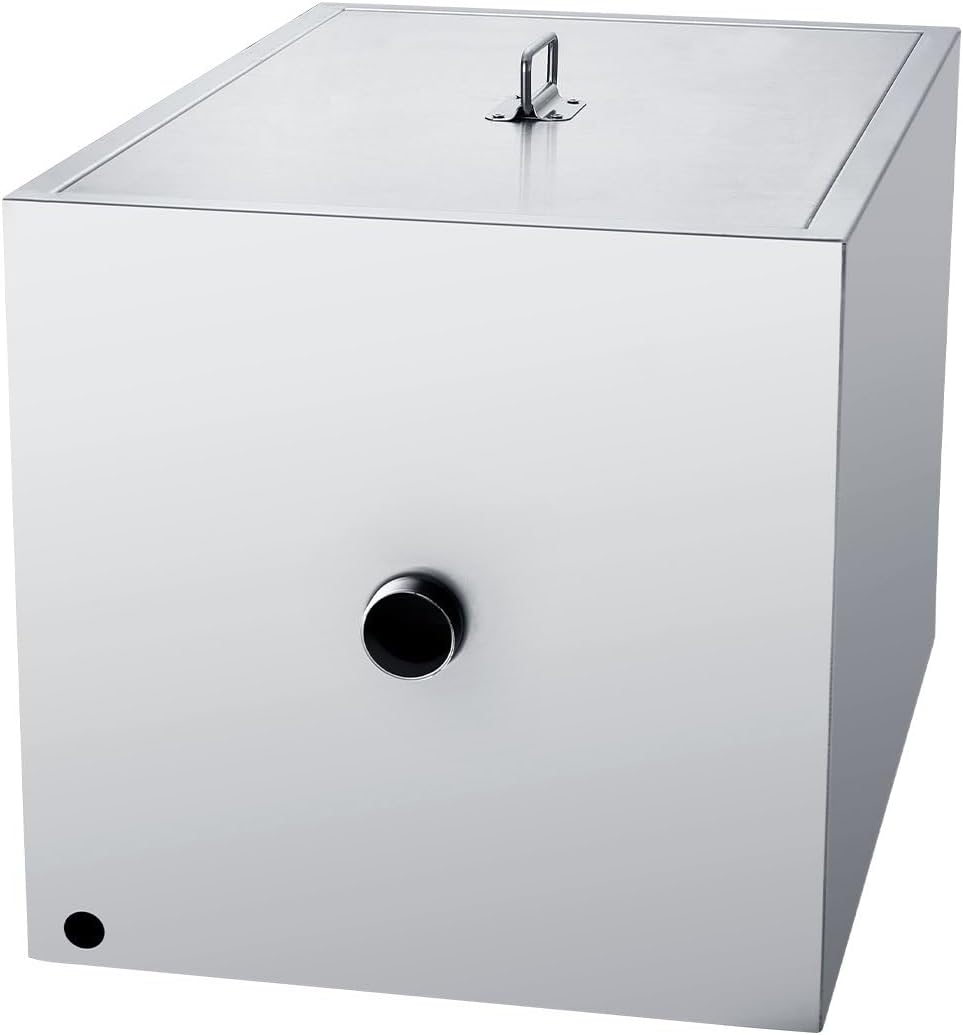 40LB Commercial Grease Interceptor Trap Stainless Steel Waste Water Filter - Kitchen Restaurant Grease Trap, 1XBV003263, None*None*None