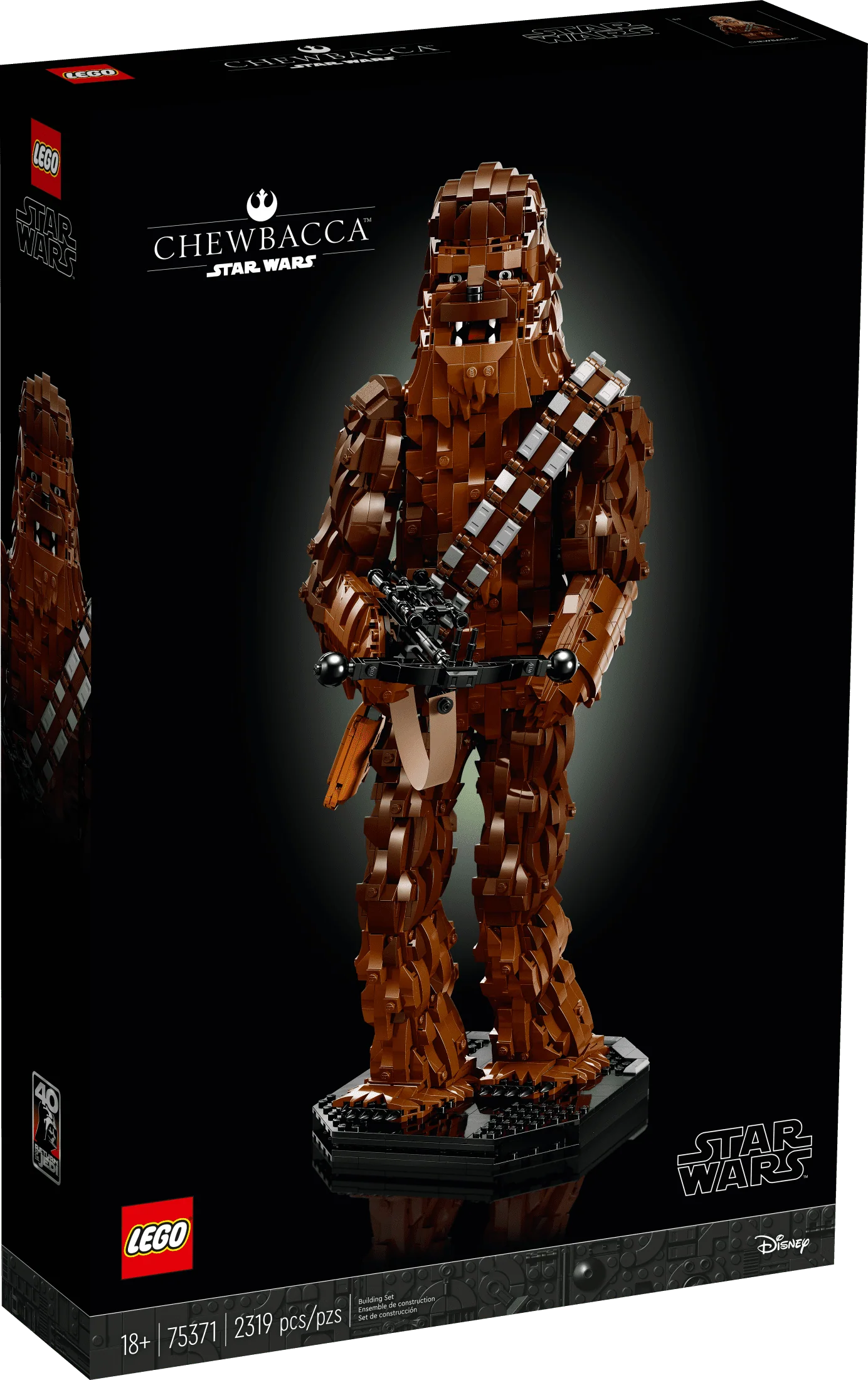 LEGO Star Wars Chewbacca, Buildable May the 4th Collectibles for Adults, Build and Display Chewbacca Collectible, Fun Star Wars Fan Gift for Teens, or any Star Wars Original Trilogy Fan, 75371