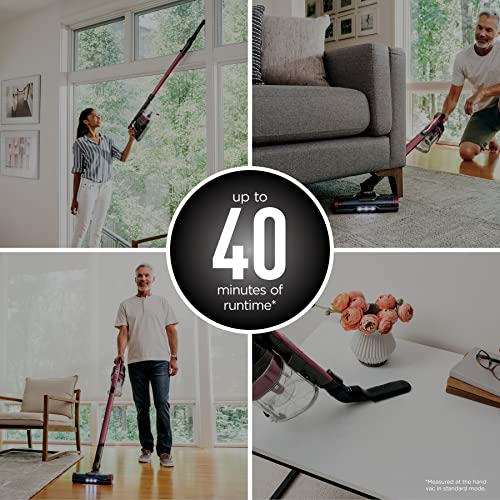 Shark | Pet Cordless Vacuum Cleaner | LED Headlights | Removable Handheld Vacuum for Pet Hair | Crevice Tool & Pet Multi-Tool Included | 40min Runtime | For Carpet & Hard Floors | Grey | IX141