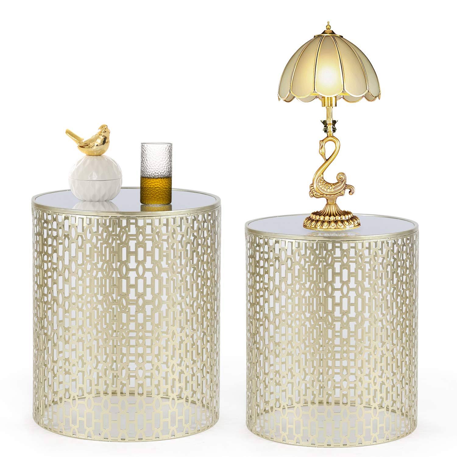 Set of 2 Metal End Table Mercer41