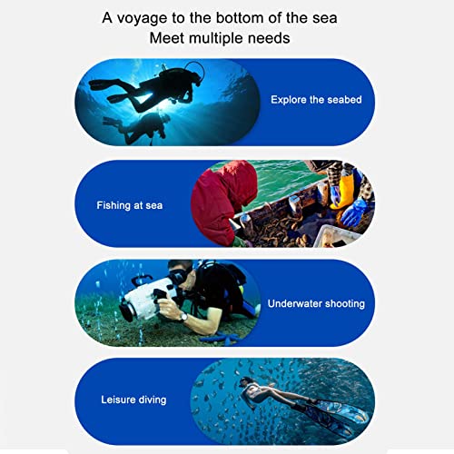 ZWZRFMZHML Base Upgraded Scuba Diving Ventilator Tankless Diving System, Scuba Respirator Equipment Artificial Fish Gill Submersible US 100‑240V D4000, Portable Rechargeable Scuba