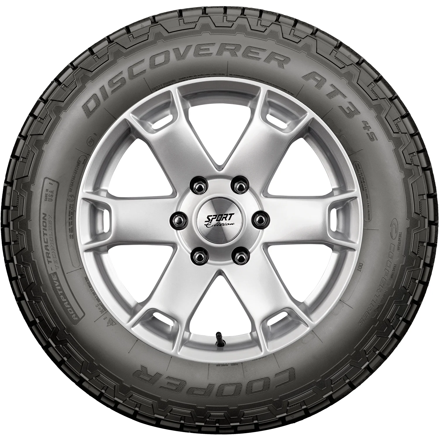 Set of 4 (FOUR) Cooper Discoverer AT3 4S 265/50R20 111T XL AT A/T All Terrain Tire Fits: 2014-15 Jeep Grand Cherokee Summit, 2019-20 Jeep Grand Cherokee Limited X