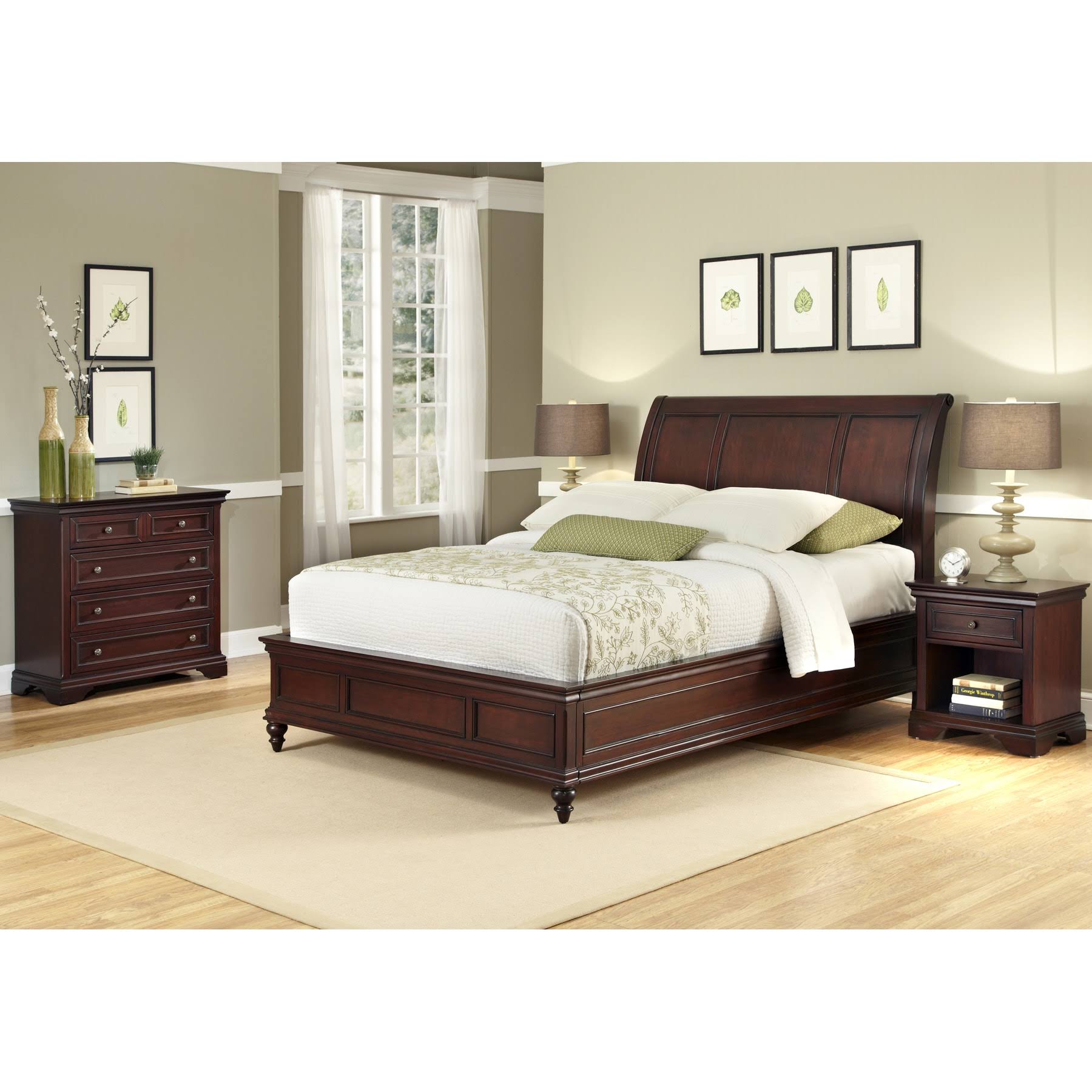 Home Styles 3-Piece Bedroom Set, Brown, California King