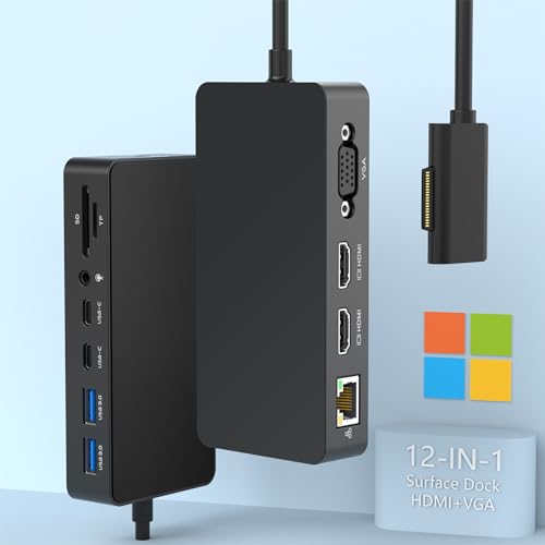 12 in 1 Microsoft Surface pro Docking Triple Display