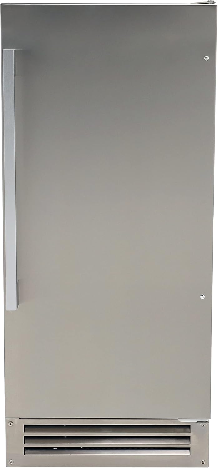 Avanti Elite Series Built-in Ice Maker in Stainless Steel OIM1550U3S | Large Clear Ice Cubes, 25 lbs. Freezer Storage, Under Counter or Cabinet | Outdoor Ice Machines, Commercial, for Home Kitchen