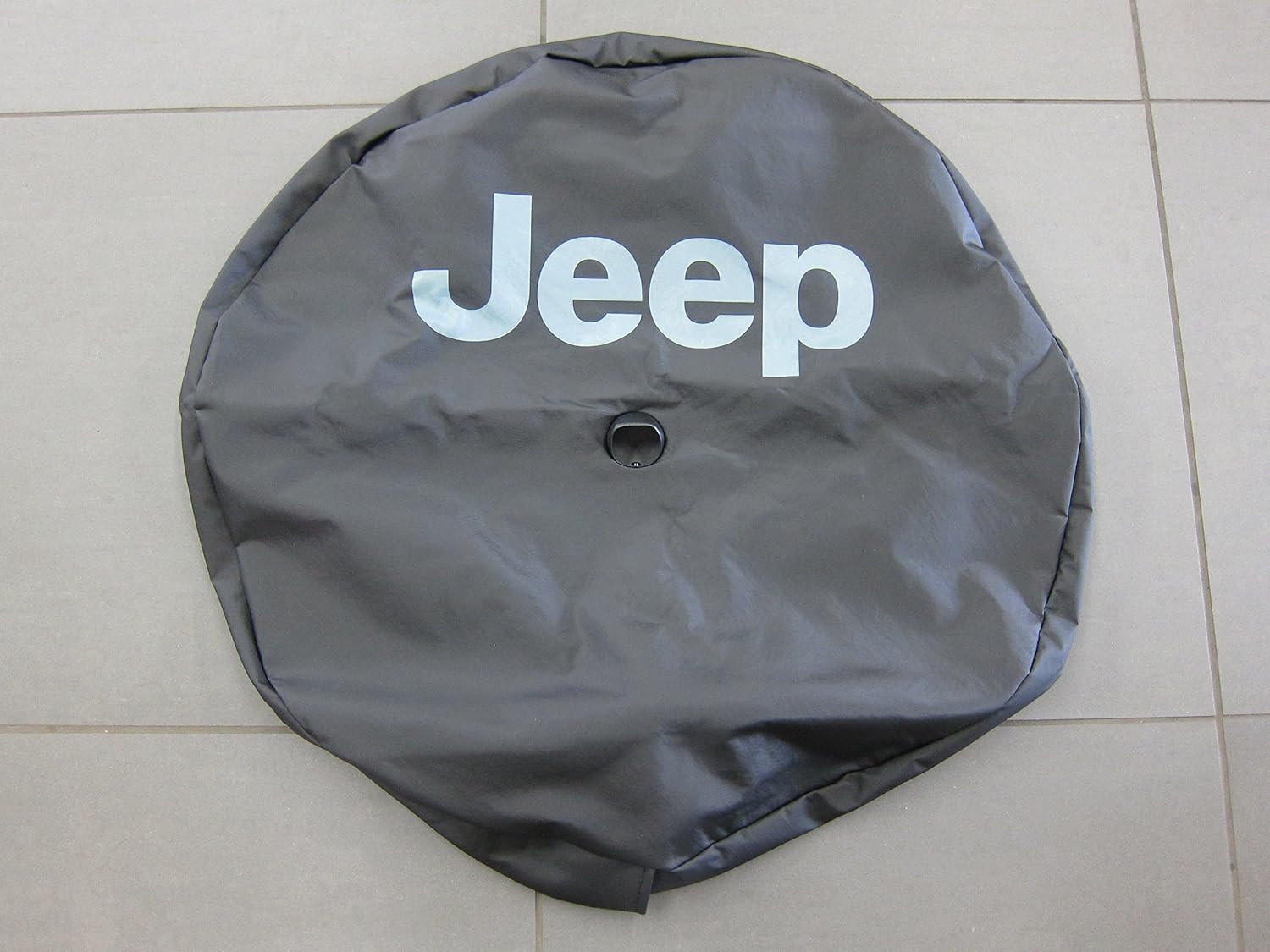Mopar Jeep Wrangler JL Spare Tire Cover w/Backup Camera Bezel & Jeep Logo OEM Pack of 2