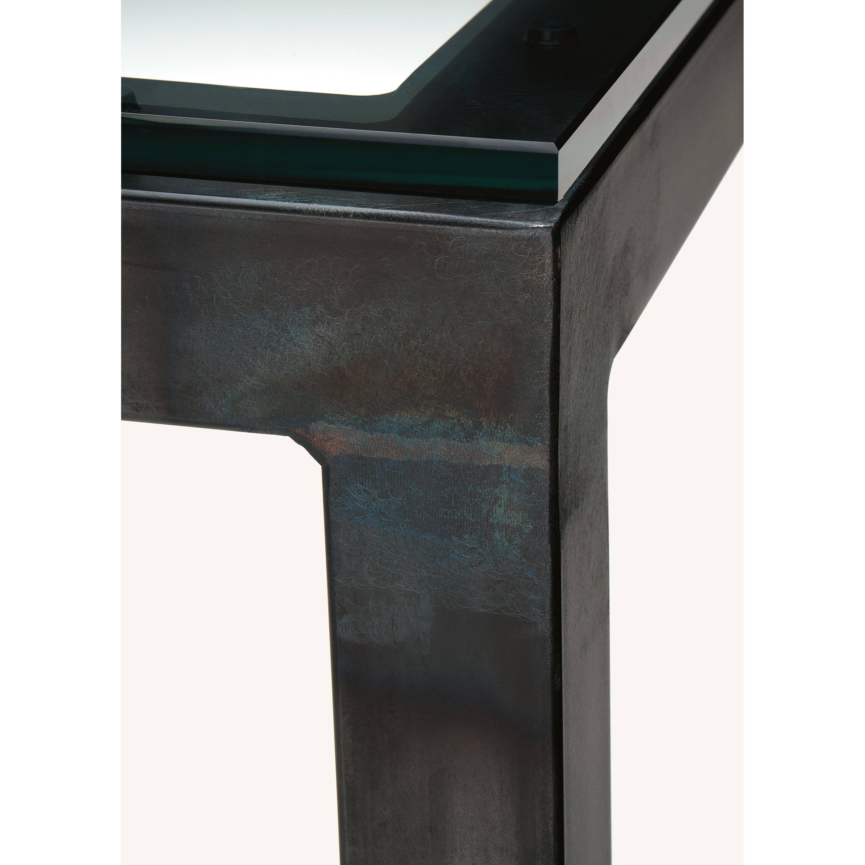 Room u0026 Board | Modern Parsons 36W 18d 42h Bar Table w/ 2x22 Leg | Satin Etched Tempered Glass Top w/ White Base