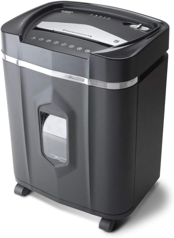 Aurora Professional Grade 14-Sheet Micro-Cut Paper and CD/Credit Card Shredder/ 30 Minutes Continuous Run Time (AU1410MA)