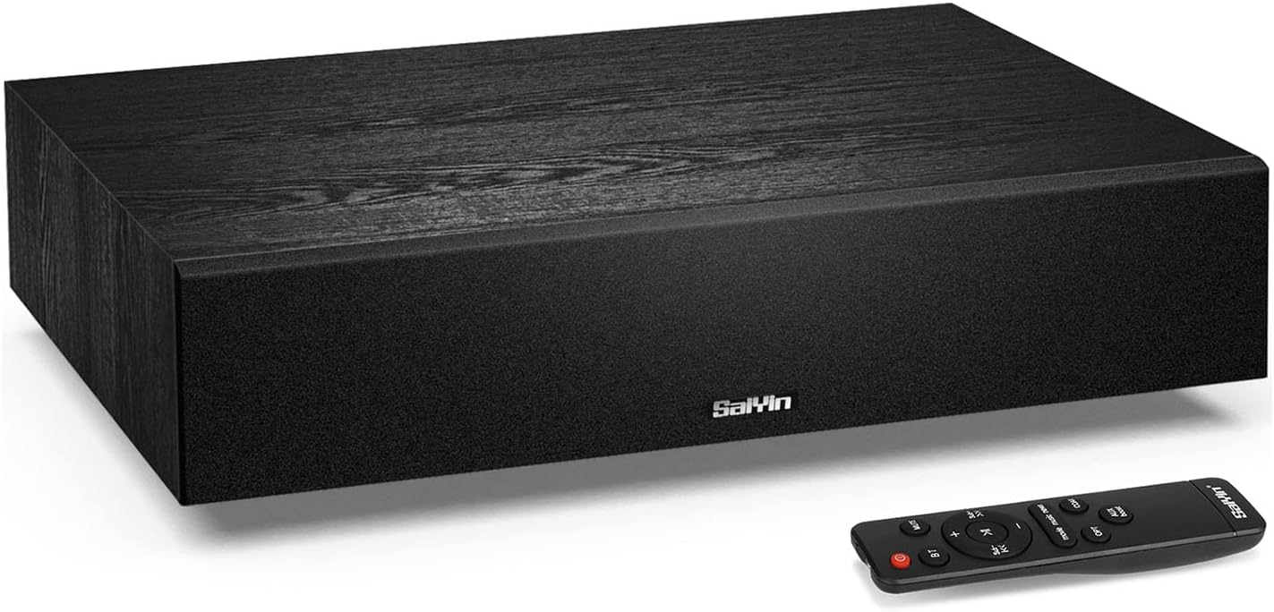 Sound Bars for TV, 2.1 CH PC Sound Bars with Built-in Subwoofer, Deep Bass Soundbar with Bluetooth, Home Audio Surround Sound Base for Home Theater/PC Gaming, Remote Control AUX/RCA/Opt/Coax