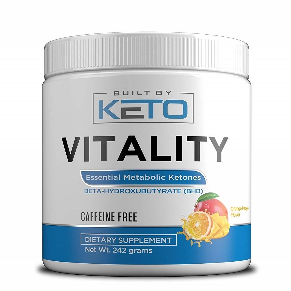 Built by Keto Vitality - Keto BHB Salts - Exogenous Ketones - Orange Mango 242g