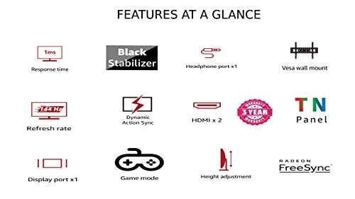 LG 32GK650F-B 32" QHD Gaming Monitor with 144Hz Refresh Rate and Radeon FreeSync Technology