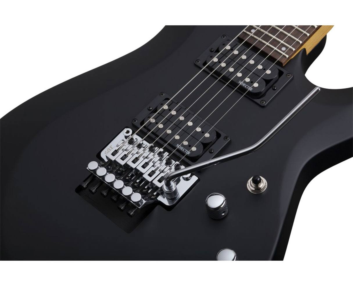 Schecter C-6 FR Deluxe Electric Guitar, Floyd Rose - Satin Black