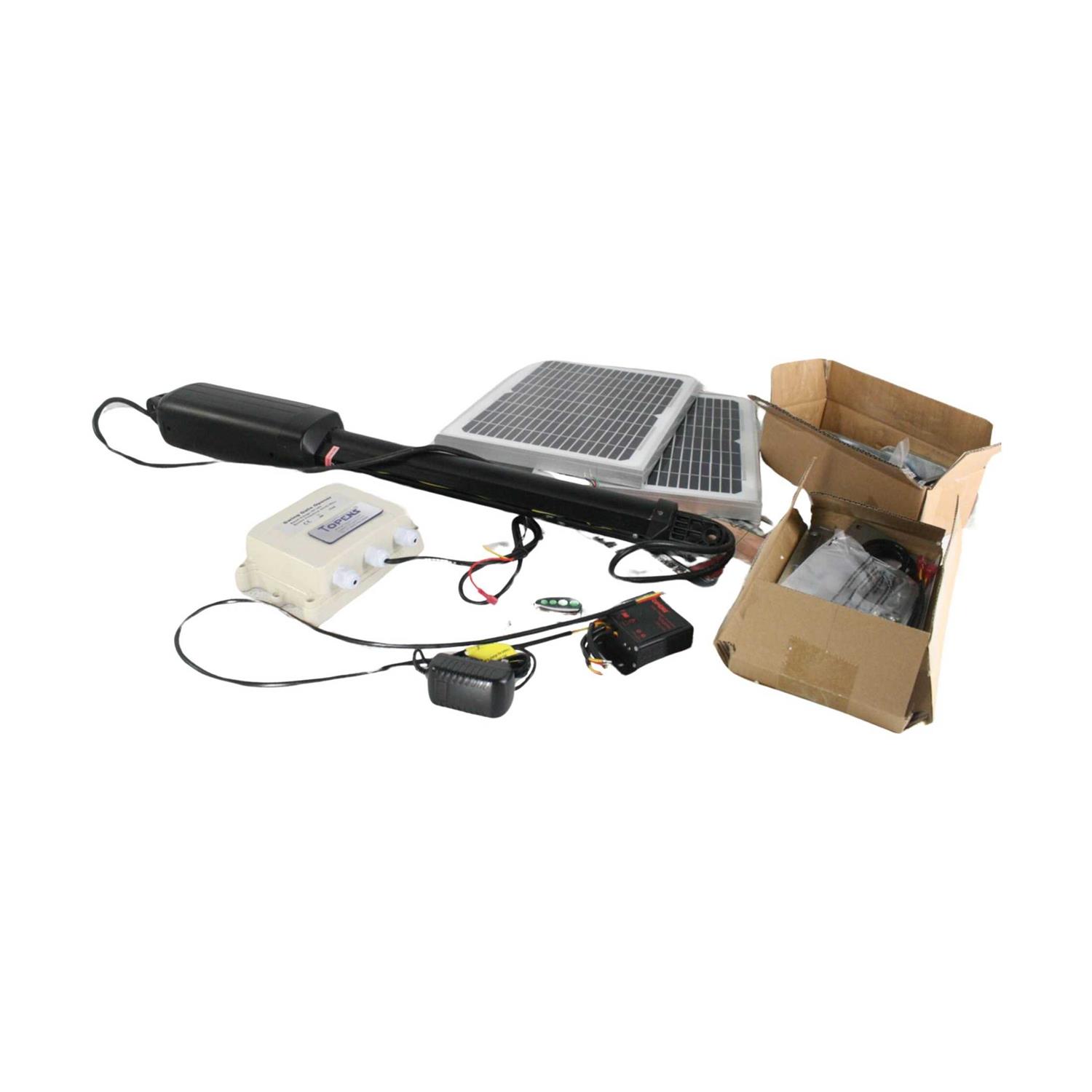 TOPENS A5S Automatic Solar Gate Opener for Medium Duty Single Swing Gates Up to 16ft - Shop Hardware Tools Online Store
