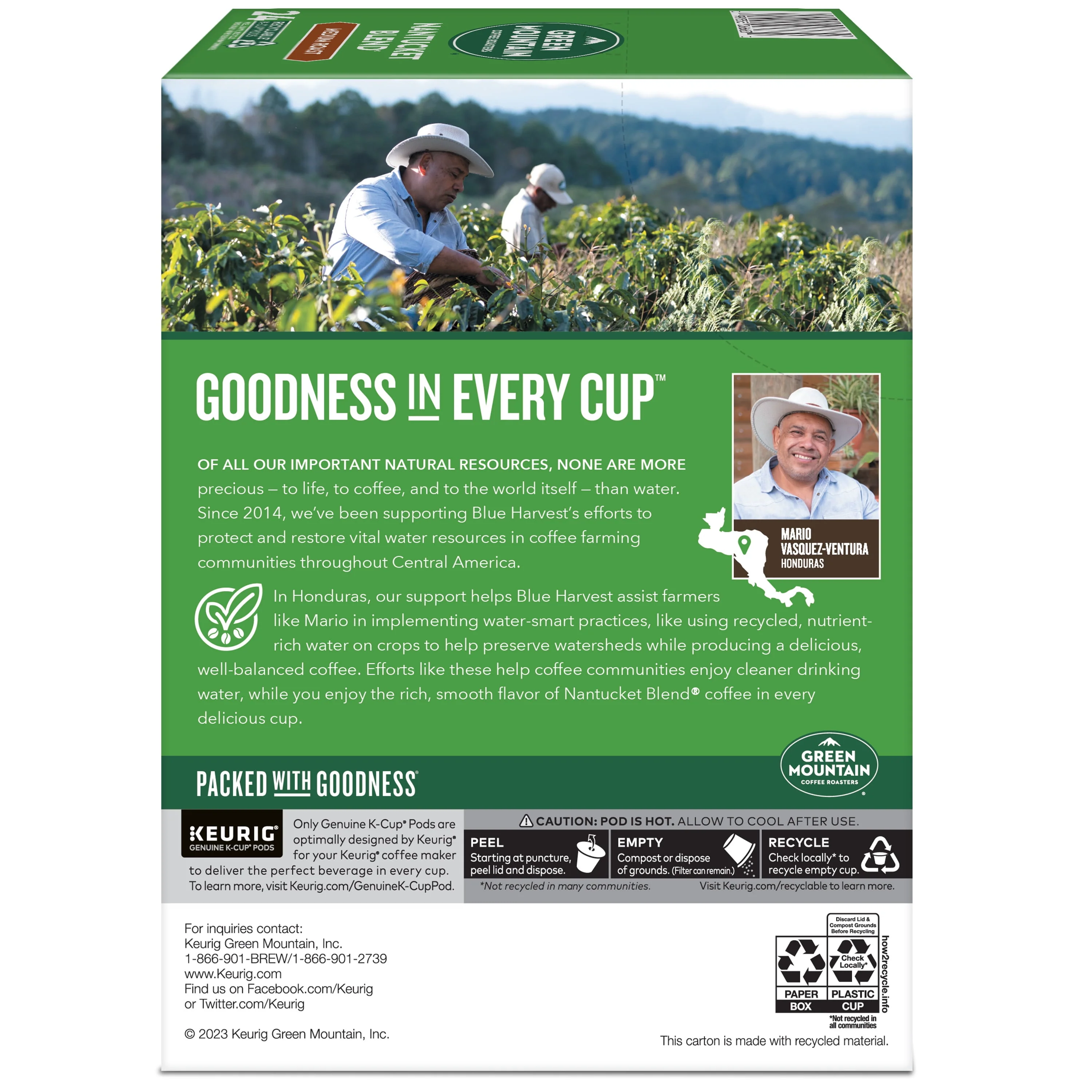 Green Mountain Coffee Roasters, Nantucket Blend Medium Roast K-Cup Coffee Pods, 24 Count