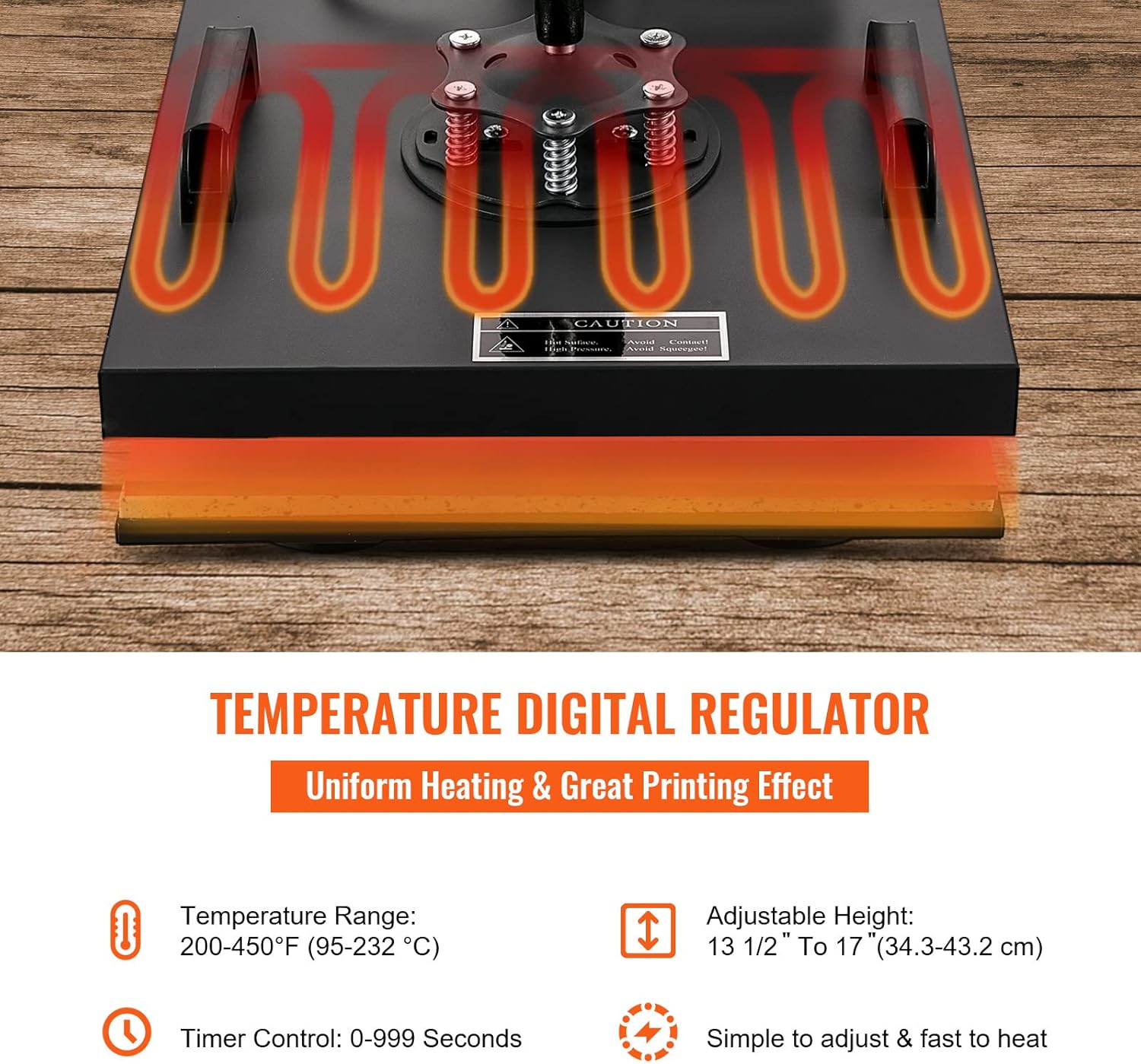 VEVOR 8 in 1 Heat Press Machine Combo 15x15, 360° Swing Away Tshirt Press Machine for Printing Hat Mug T Shirts Cap, Digital Multifunctional Sublimation Heat Transfer Machine