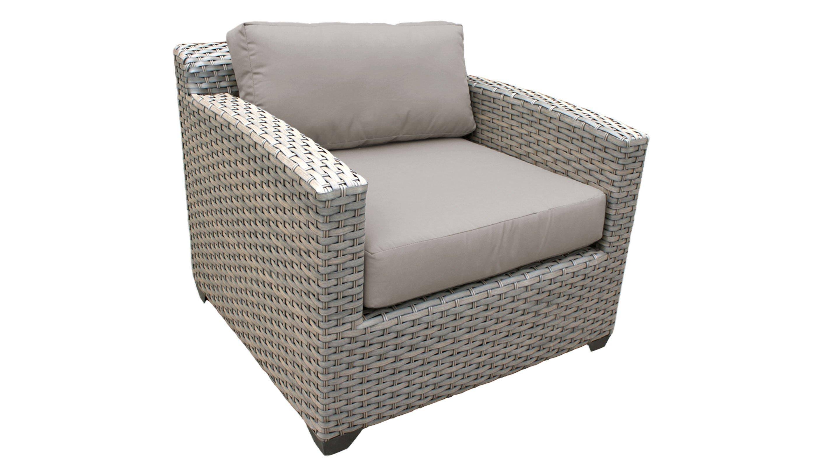 TK Classics Florence Wicker Club Chair - TKC055b-CC-BEIGE