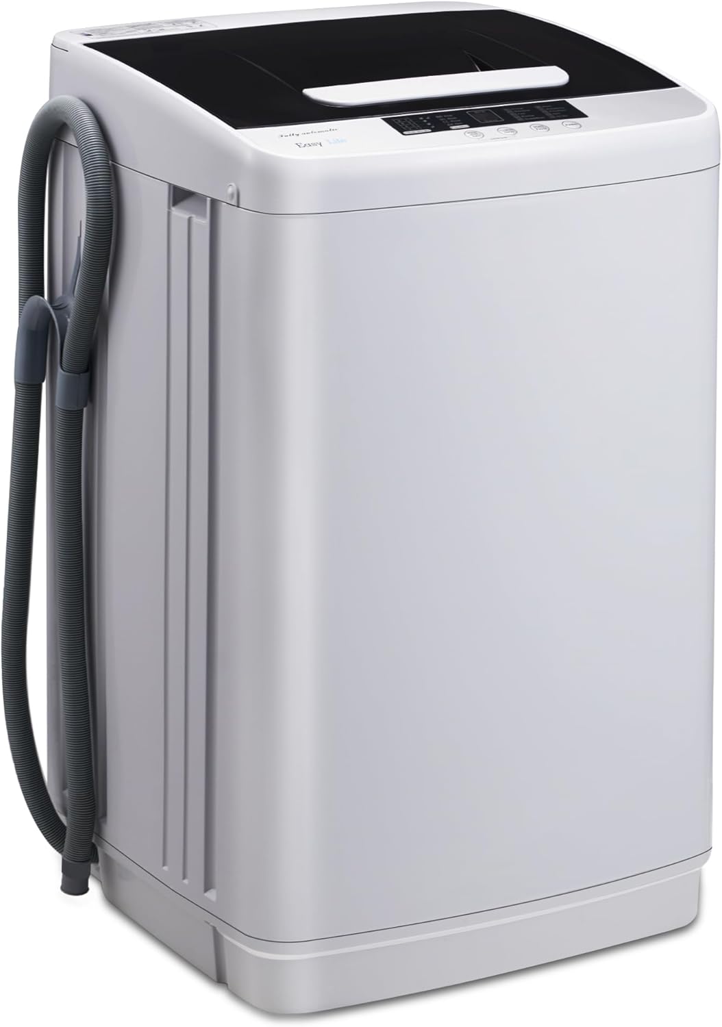 1.34 Cu.Ft Full Automatic Washer and Dryer Combo with Drain Pump, Portable Washing Machine, 10 Wash Program, LED Display, Compact Laundry Washer Spinner for Apartment RV Dorm