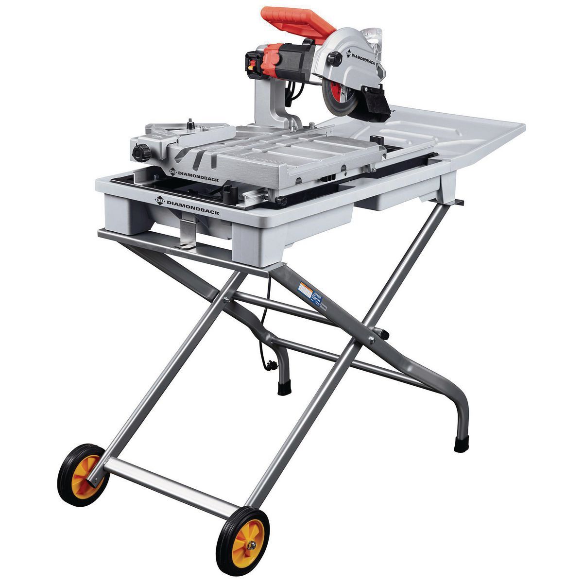 DIAMONDBACK 10 Amp, 7 in. Wet Tile Saw with Sliding Table