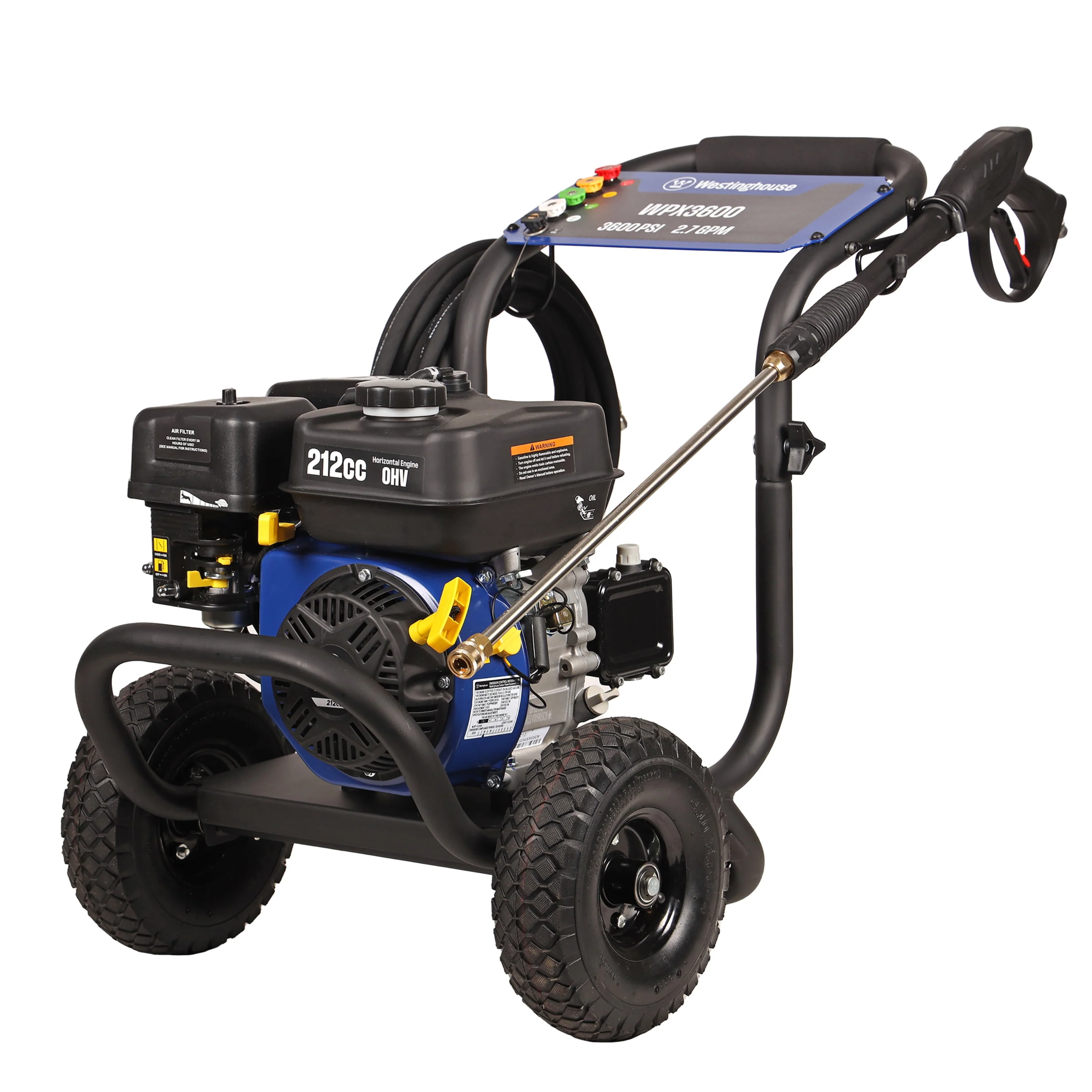 Westinghouse 2700-PSI, 2.3- GPM Gas Pressure Washer with 4 Nozzles & Soap Tank