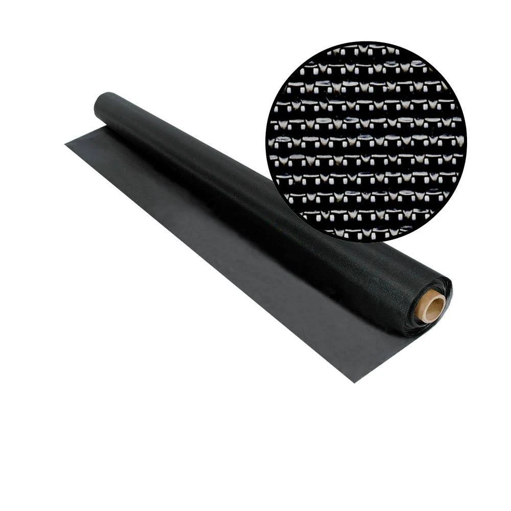Phifer 3004168 Vinyl Coated Polyester Screen, Black