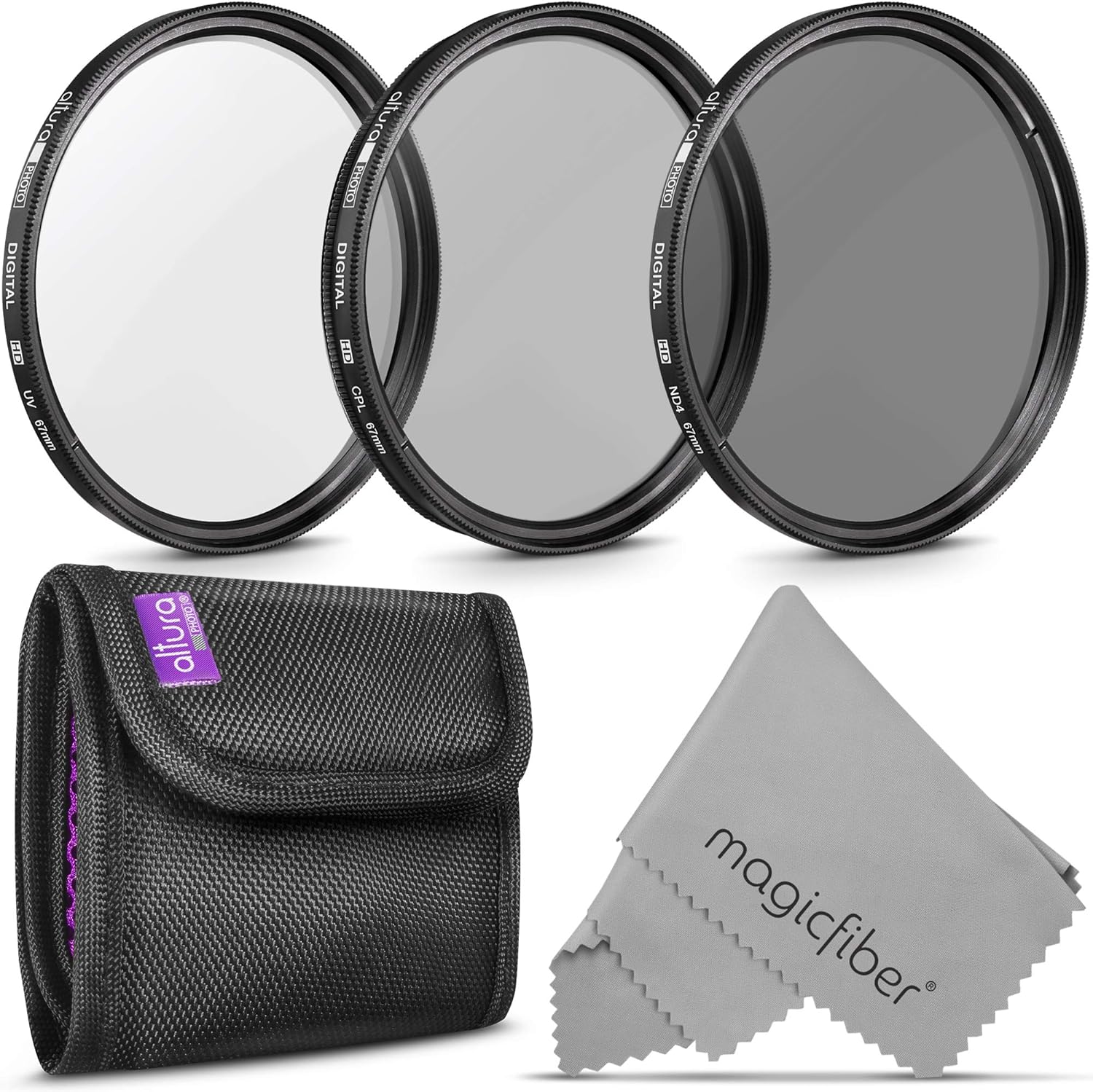 95MM Lens Filter Kit by Altura Photo, Includes 95MM ND Filter, 95MM CPL Filter, 95MM UV Filter, (UV, Polarizer Filter, Neutral Density ND4) for Camera Lens w 95MM Filter + Lens Filter Case