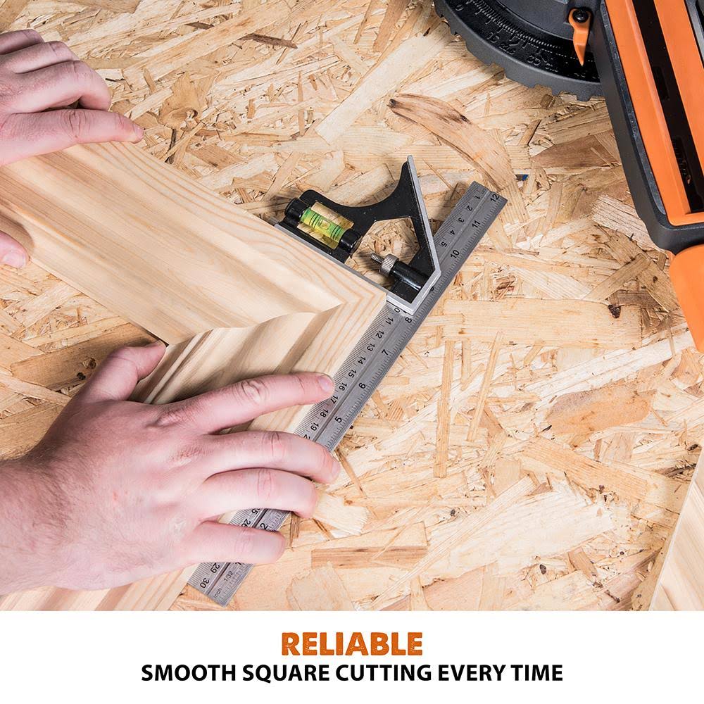 Evolution R185SMS+: Single Bevel Sliding Miter Saw with 7-1/4 in. Multi-Material Cutting Blade