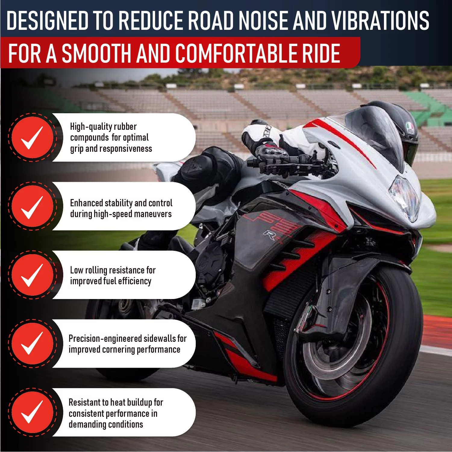 190/50-17 & 120/70-17 MMT® Motorcycle Tire SET 190/50ZR17 + 120/70-17 (DOT 2123)