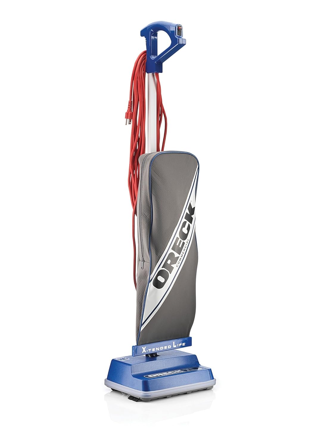 ORECK XL COMMERCIAL Upright Vacuum Cleaner, Bagged Professional Pro Grade, For Carpet and Hard Floor, XL2100RHS, Gray/Blue