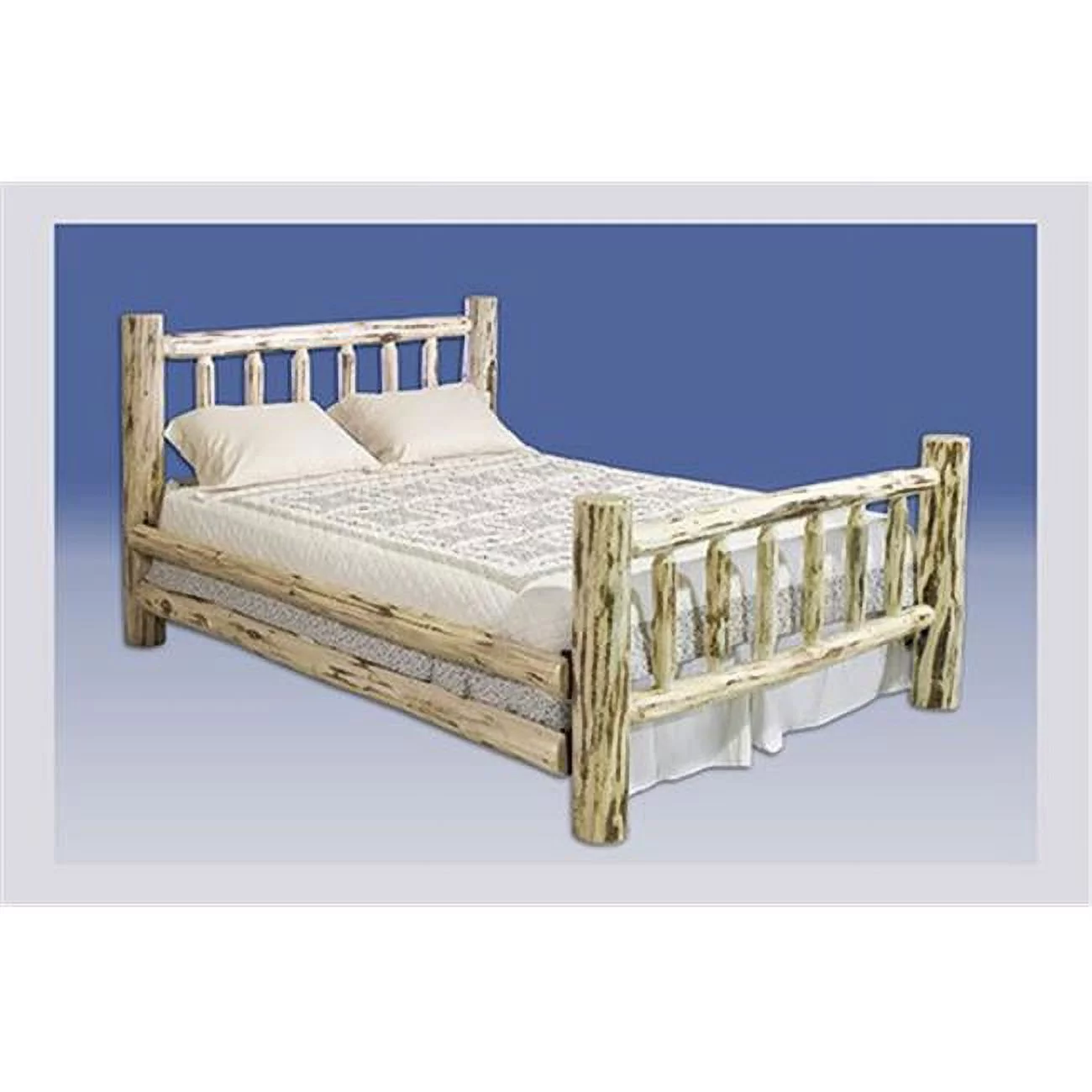 Full Log Bed - Ready To Finish