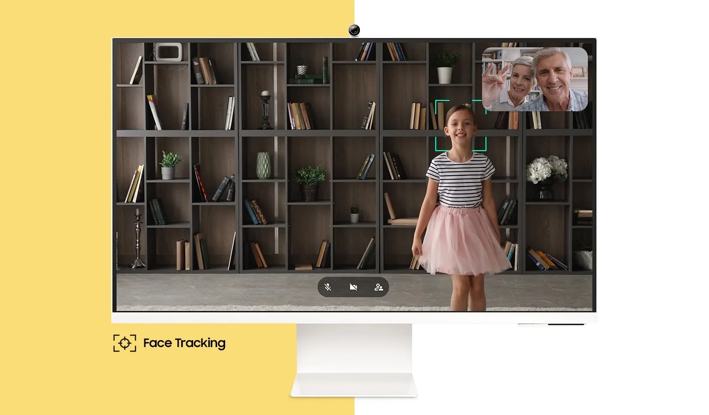 SAMSUNG 32" Class M80B 4K UHD Smart Monitor with Streaming TV and SlimFit Camera Included - Spring Green