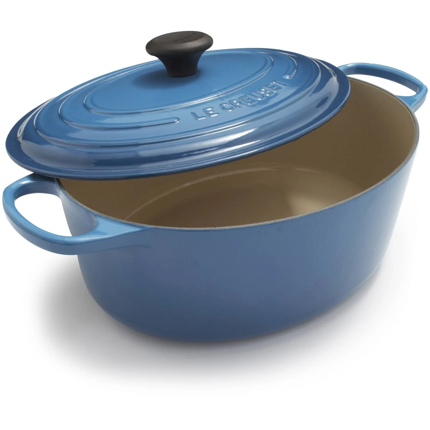 Le Creuset Signature Cast Iron 6.75-Quart Caribbean Oval Dutch Oven