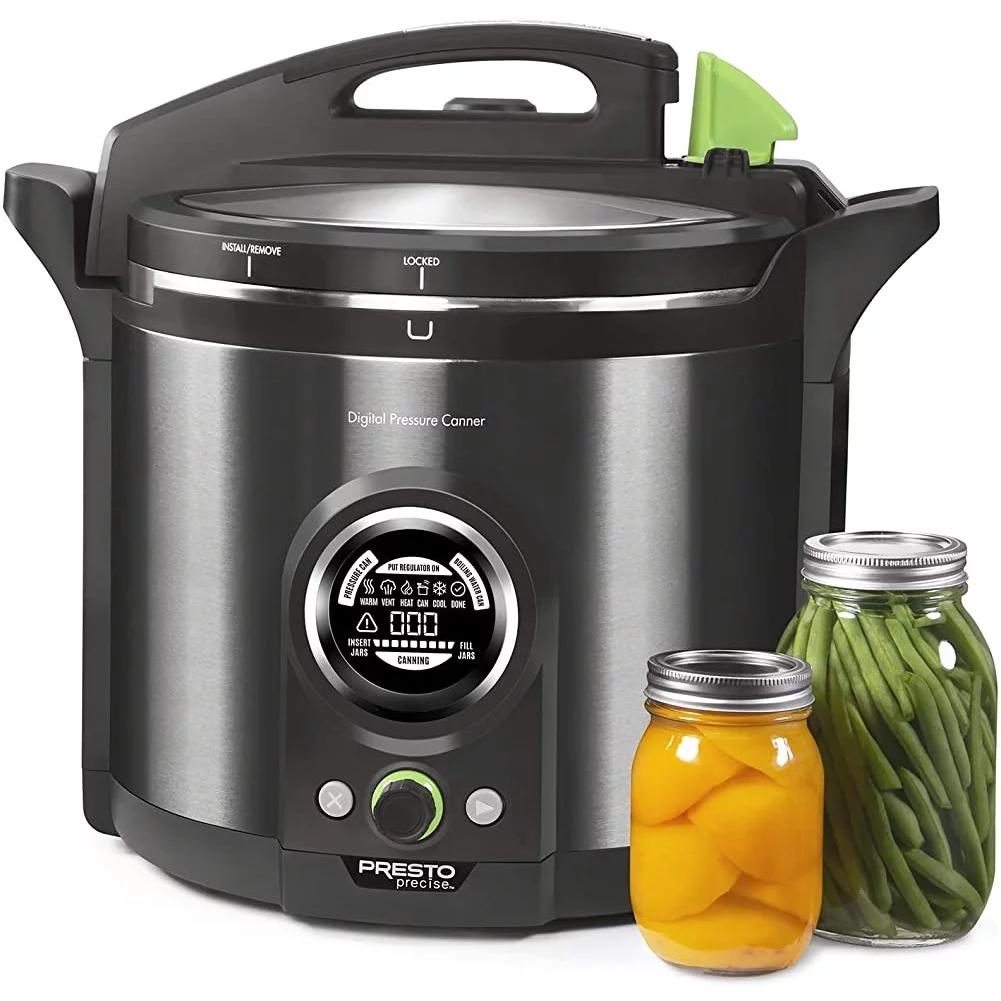 Presto Precise 12 Quart Automated Digital Canner, Black Stainless (02144), Open Box