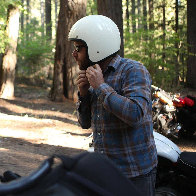 Biltwell Bonanza Helmet - Vintage White - Xs