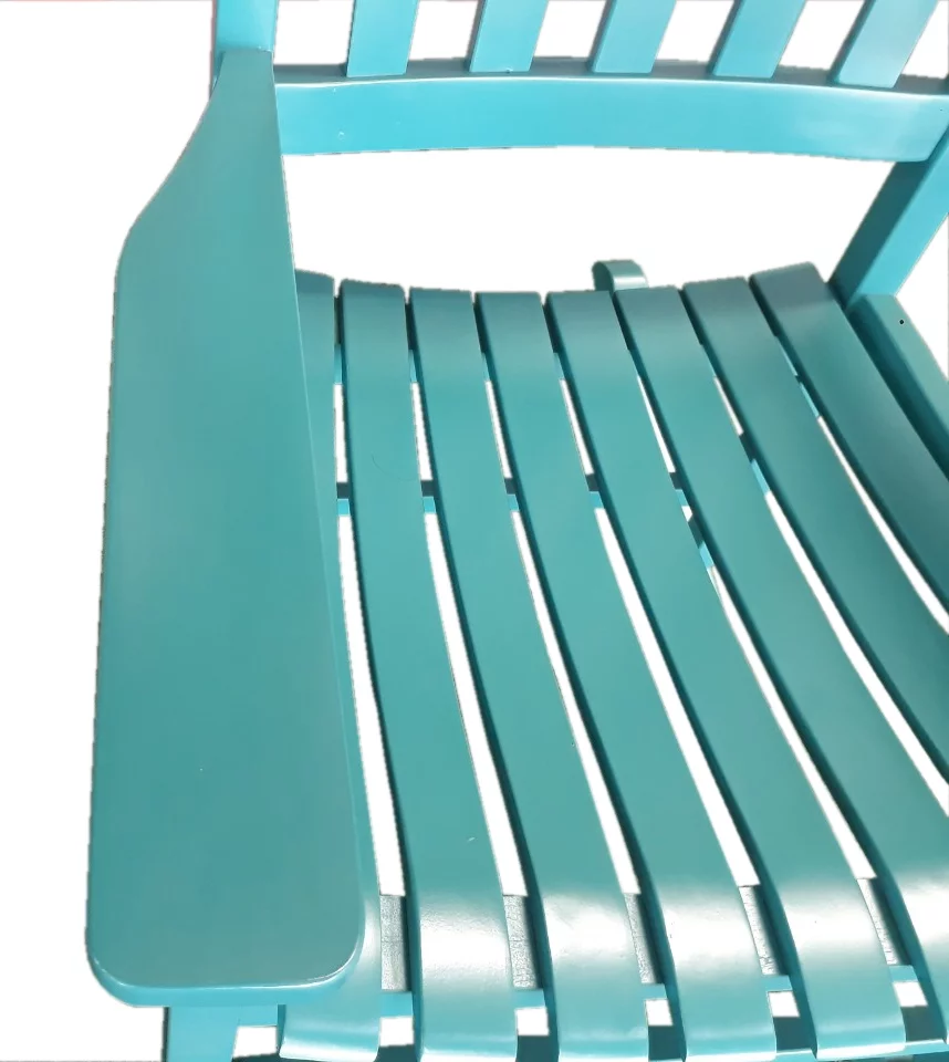 Mainstays Outdoor Wood Porch Rocking Chair, White Color, Weather Resistant Finish