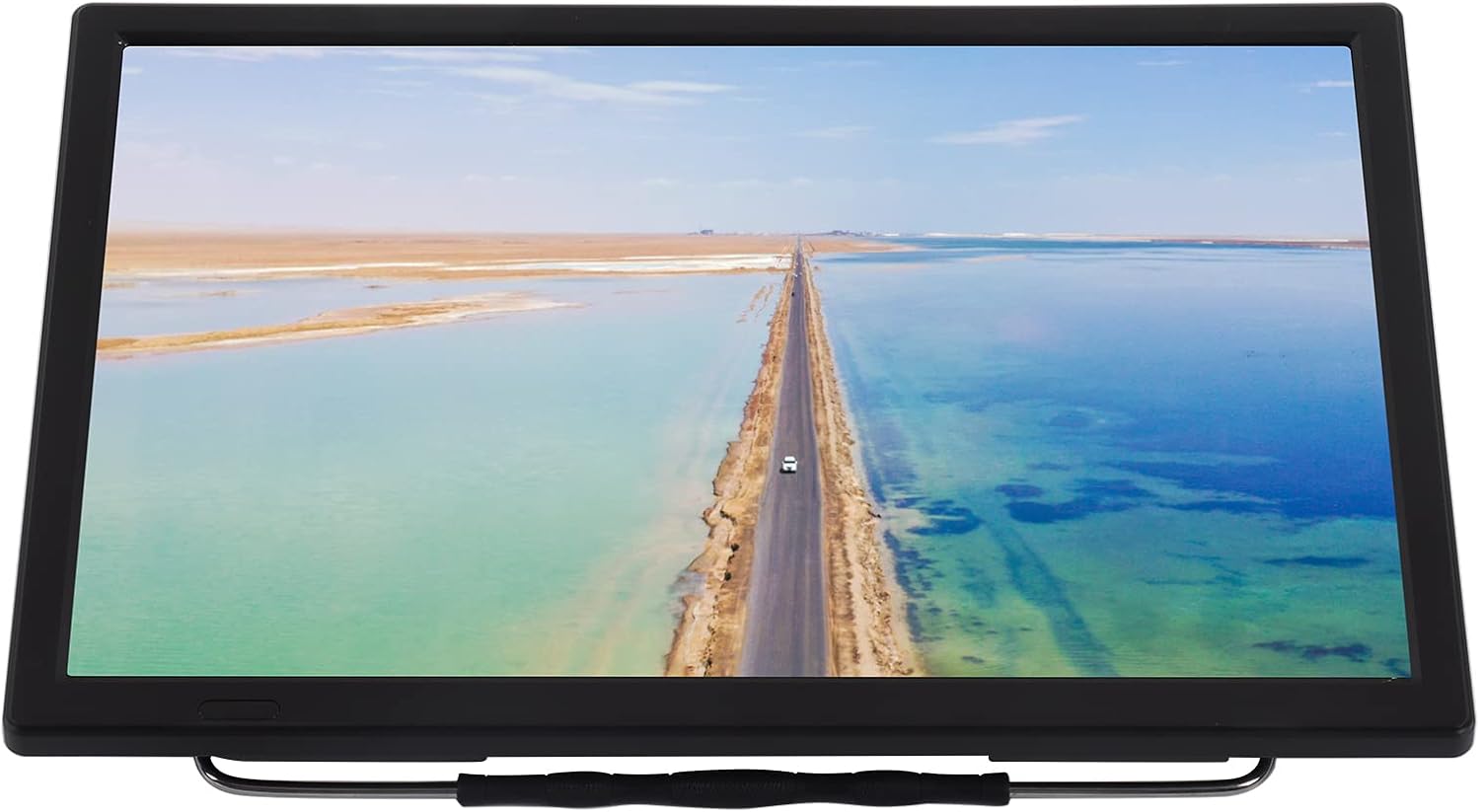Portable Digital TV, 15.4 inch Rechargeable LED TV with High Sensitivity Tuner for Car and Outdoor, Supports 1080p Video, MV, MOW, AVI, W, MP4, FIV