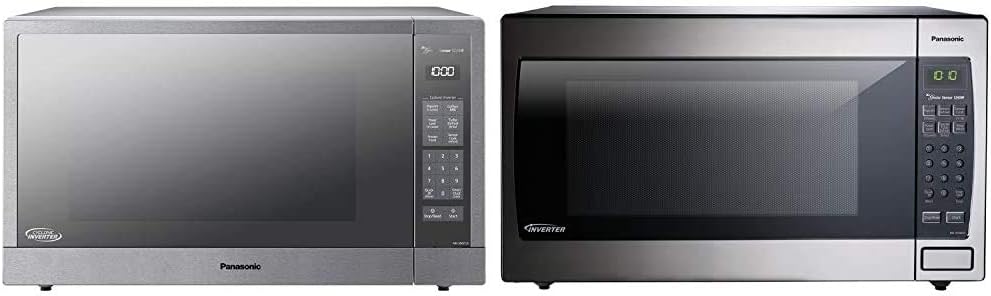 Panasonic Microwave Oven & Microwave Oven NN-SN966S Stainless Steel Countertop/Built-In with Inverter Technology and Genius Sensor, 2.2 Cubic Foot, 1250W