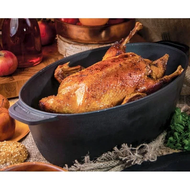BIOL 8.5-Quart Cast Iron Roaster with Lid