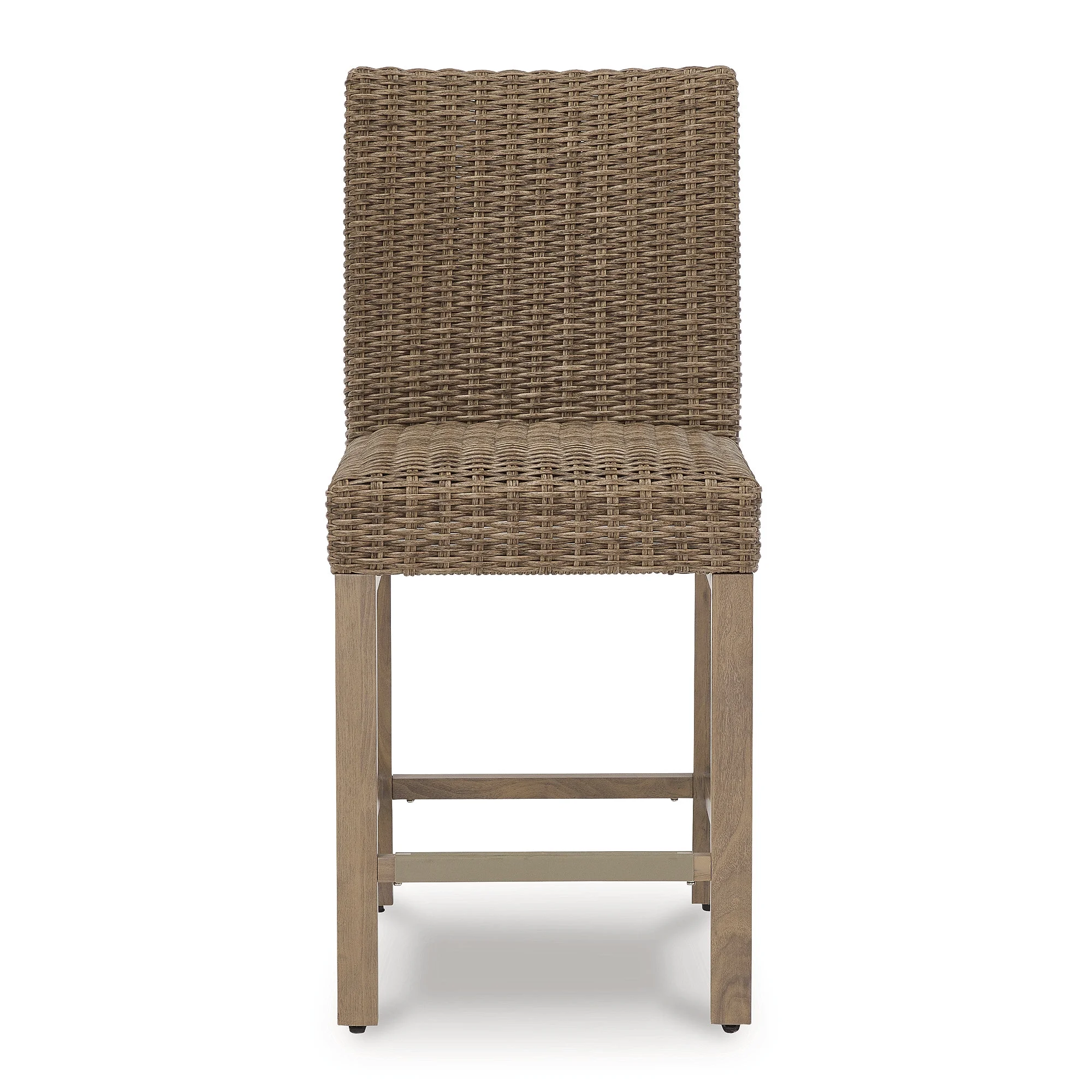 Signature Design by Ashley Walton Bridge Indoor/Outdoor Bar Stool, Set of 2, Driftwood