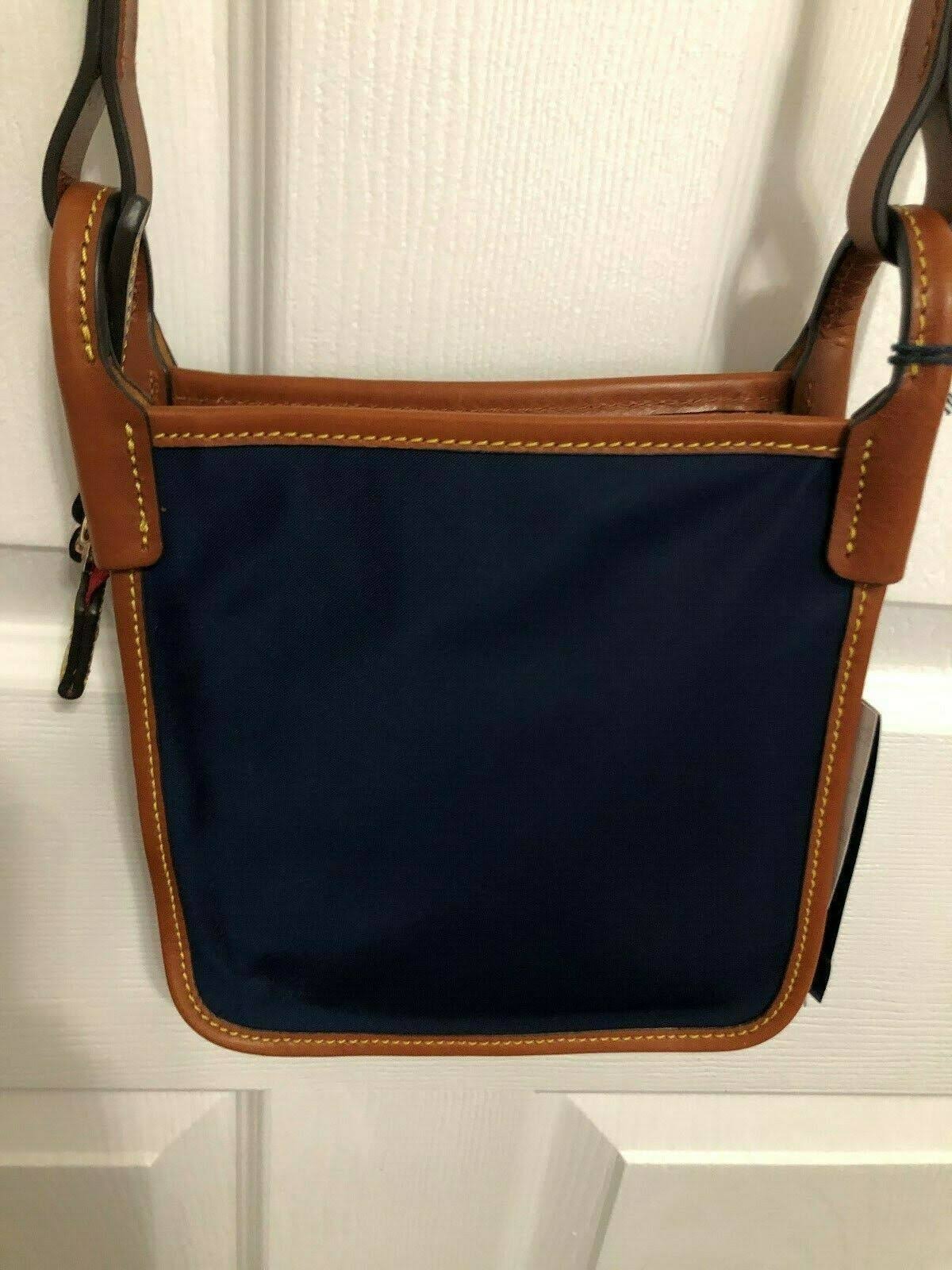 Dooney u0026 Bourke Wayfarer Nylon Letter Carrier Crossbody - Red/Gold